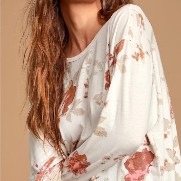 Free People Arielle Printed Long Sleeve Top - Picture 2 of 11